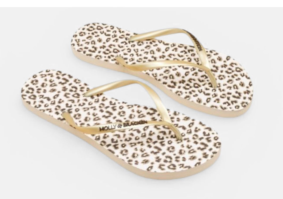 Les tongs imprimé Léopard