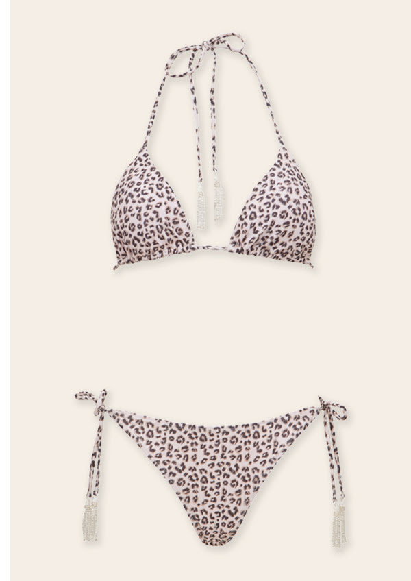 Bas de maillot de bain imprimé animalier