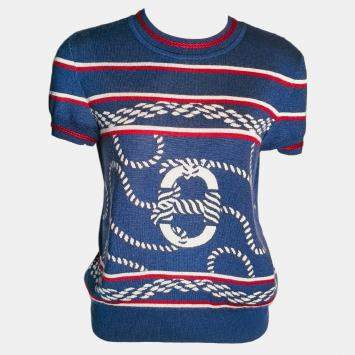 Blue Wool Top M