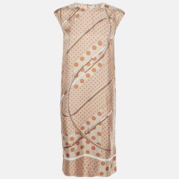 Beige Clic Clac a Pois Print S