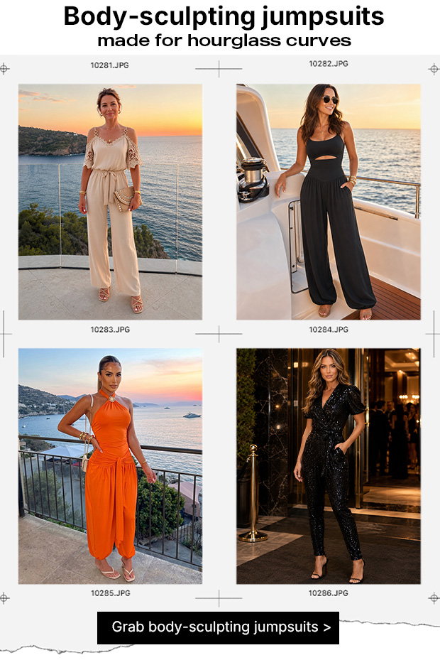 Body-sculpting jumpsuits made for hourglass curves
