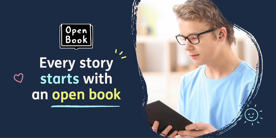 Open Book. Every story starts with an open book.