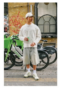 Motel Duo Graphic Long Sleeve T-Shirt - Off White