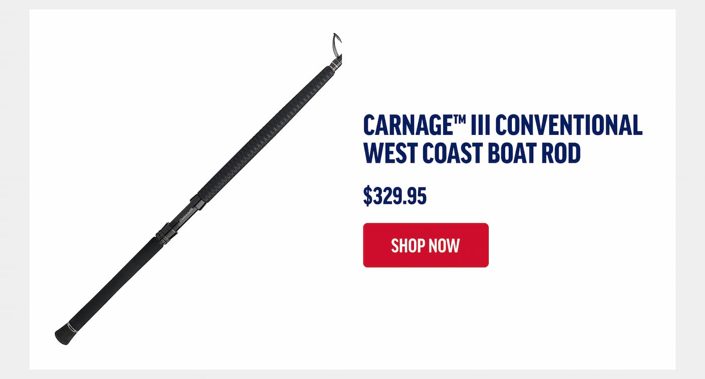 Carnage III Conventional West Coast Boat Rod