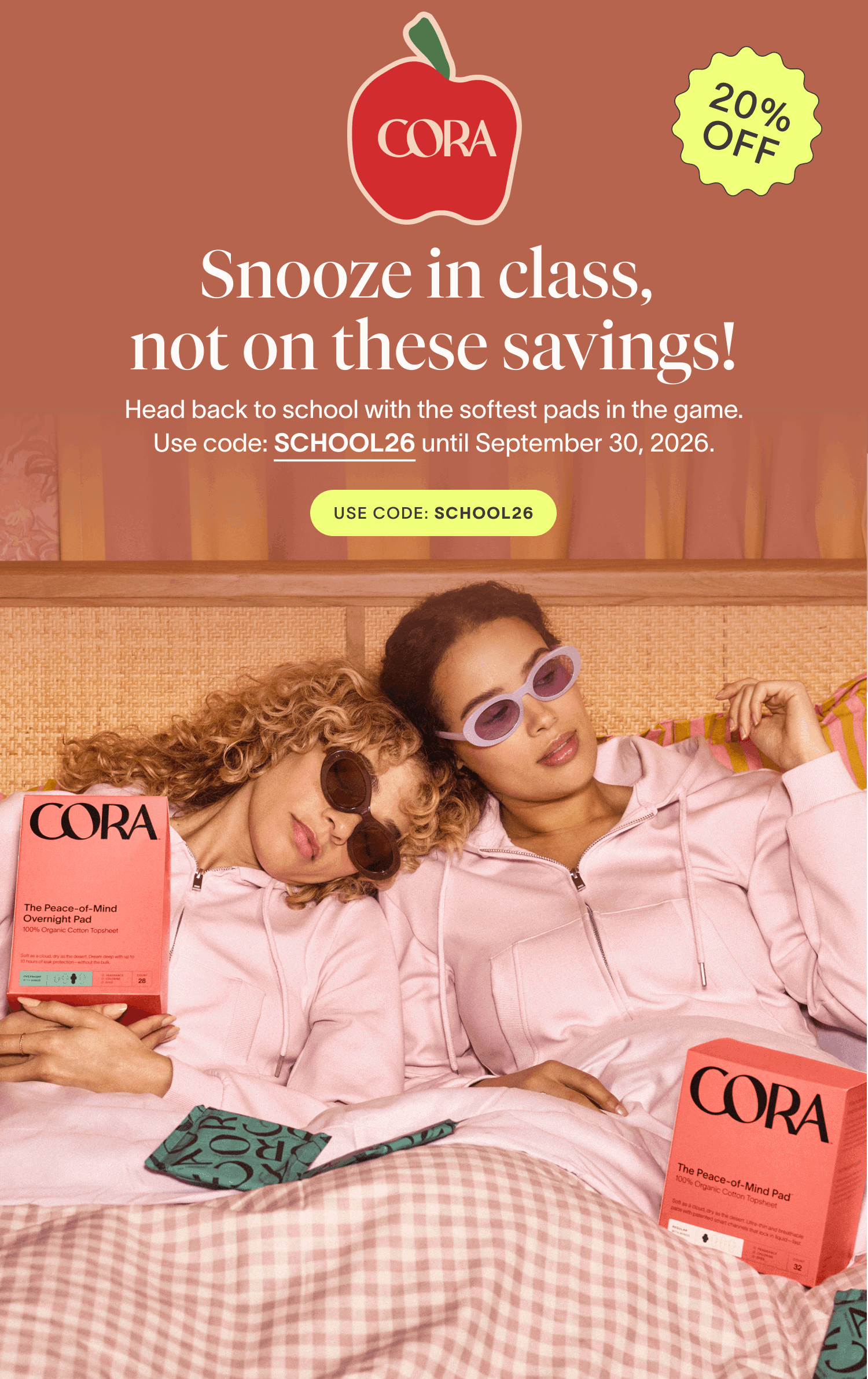 Snooze in class, not on these savings!