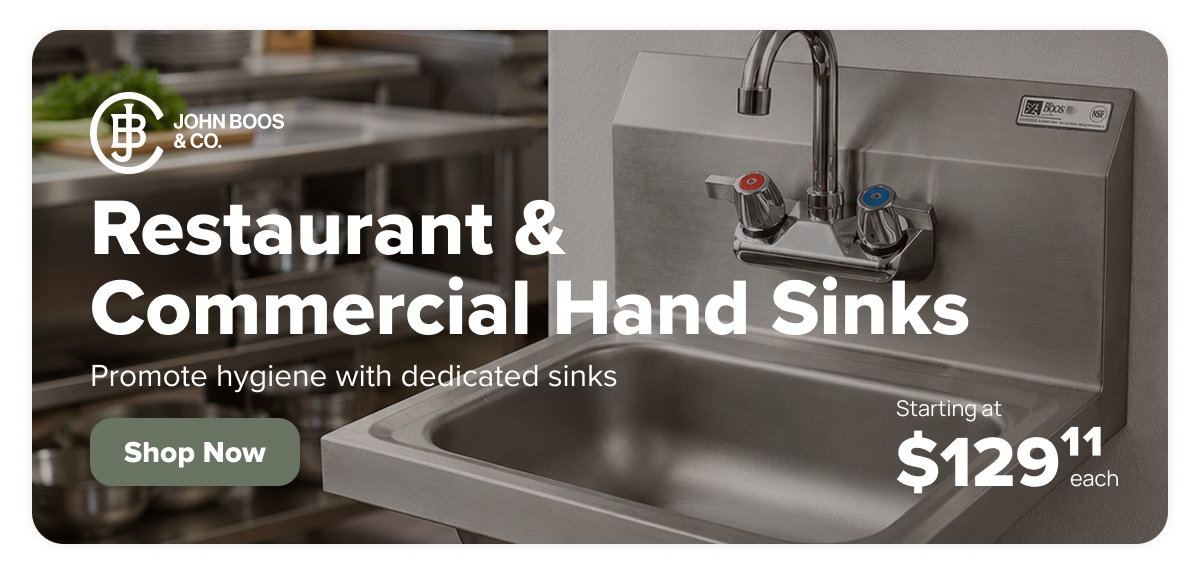 John Boos Hand Wash Sinks
