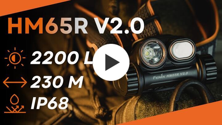 Fenix - HM65R V2 : Lampe frontale à 3 sources lumineuses légère