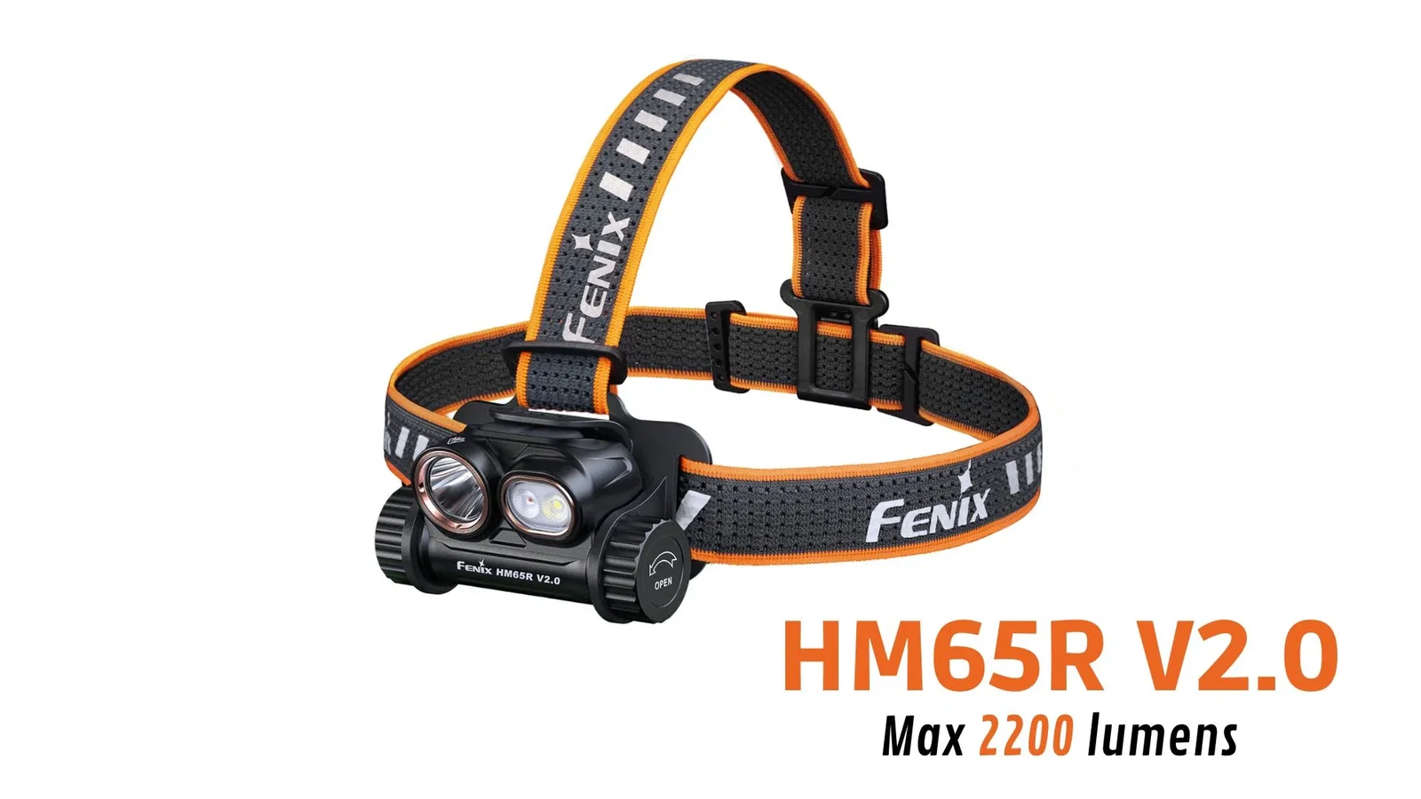 Fenix HM65R V2.0 - Lampe frontale double faisceau - 2200 lumens
