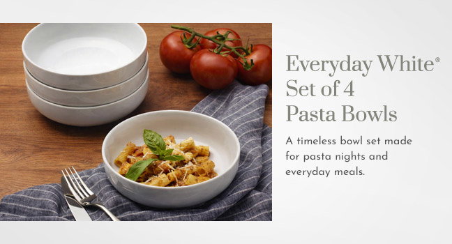 Everyday White® Set of 4 Pasta Bowls