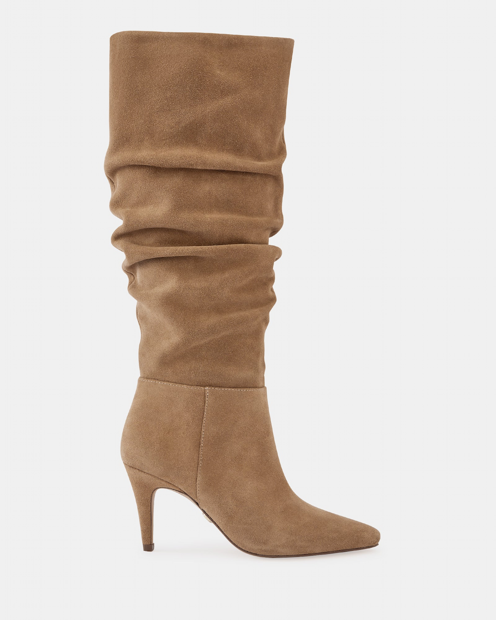 Romayn Fawn Suede Knee High Boot