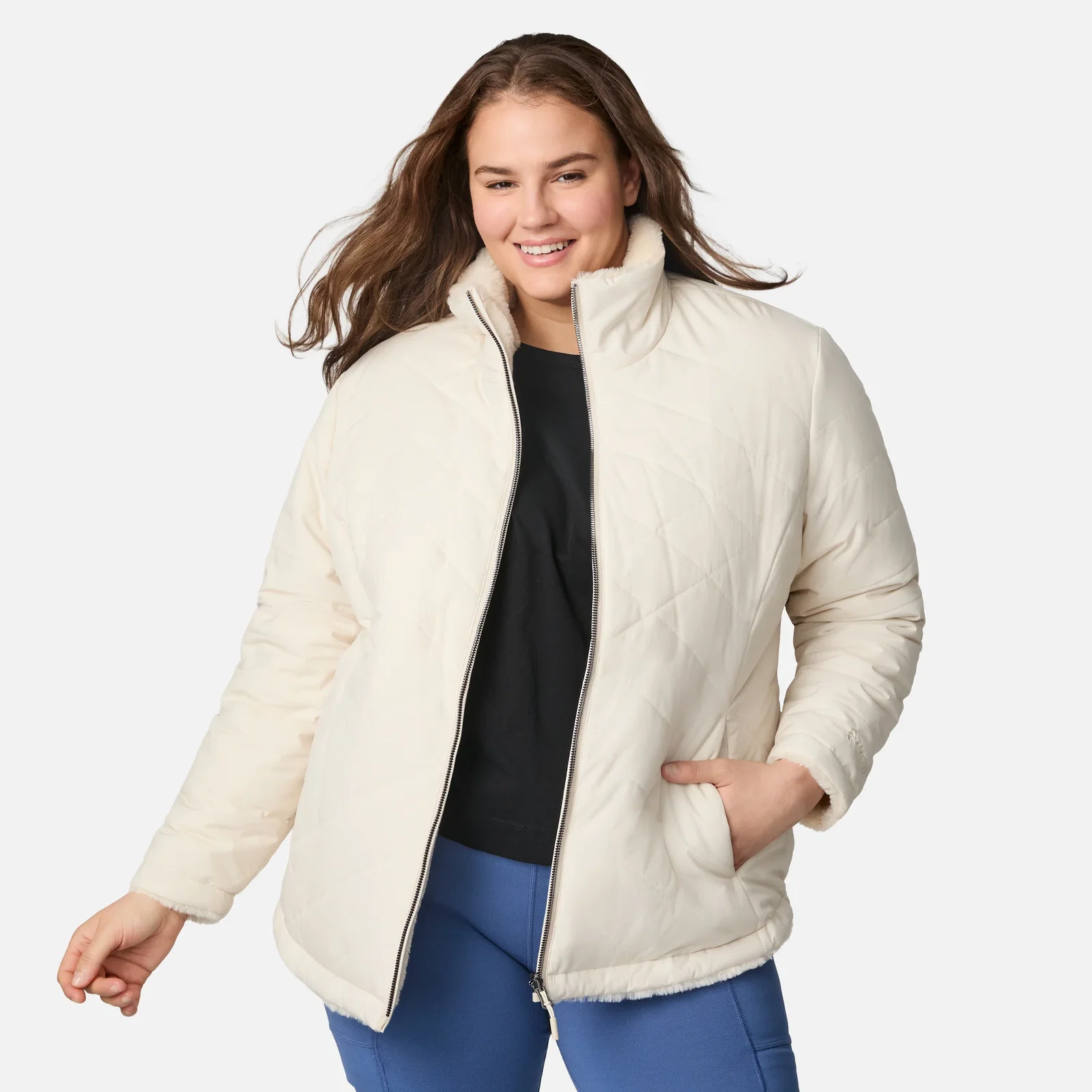 Image of Women's Plus Size Cirrus Quilted Reversible Jacket