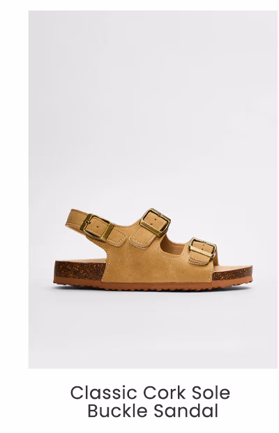 Classic Cork Sole Buckle Sandal