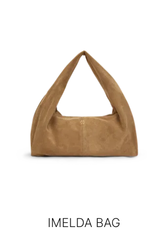 JV-IMELDA schoudertas van suède - light khaki