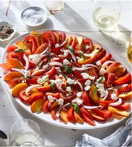Tomato, Peach, Chèvre & Herb Salad
