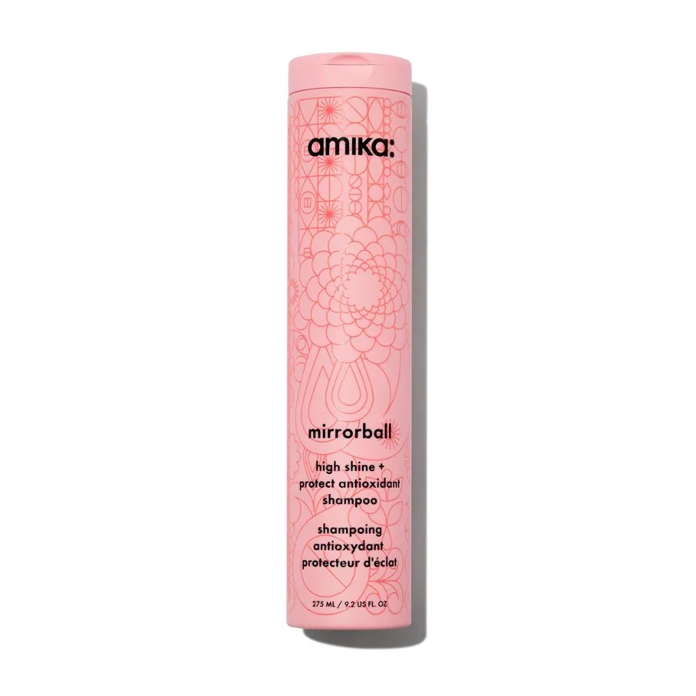 Image of amika mirrorball high shine + protect antioxidant shampoo