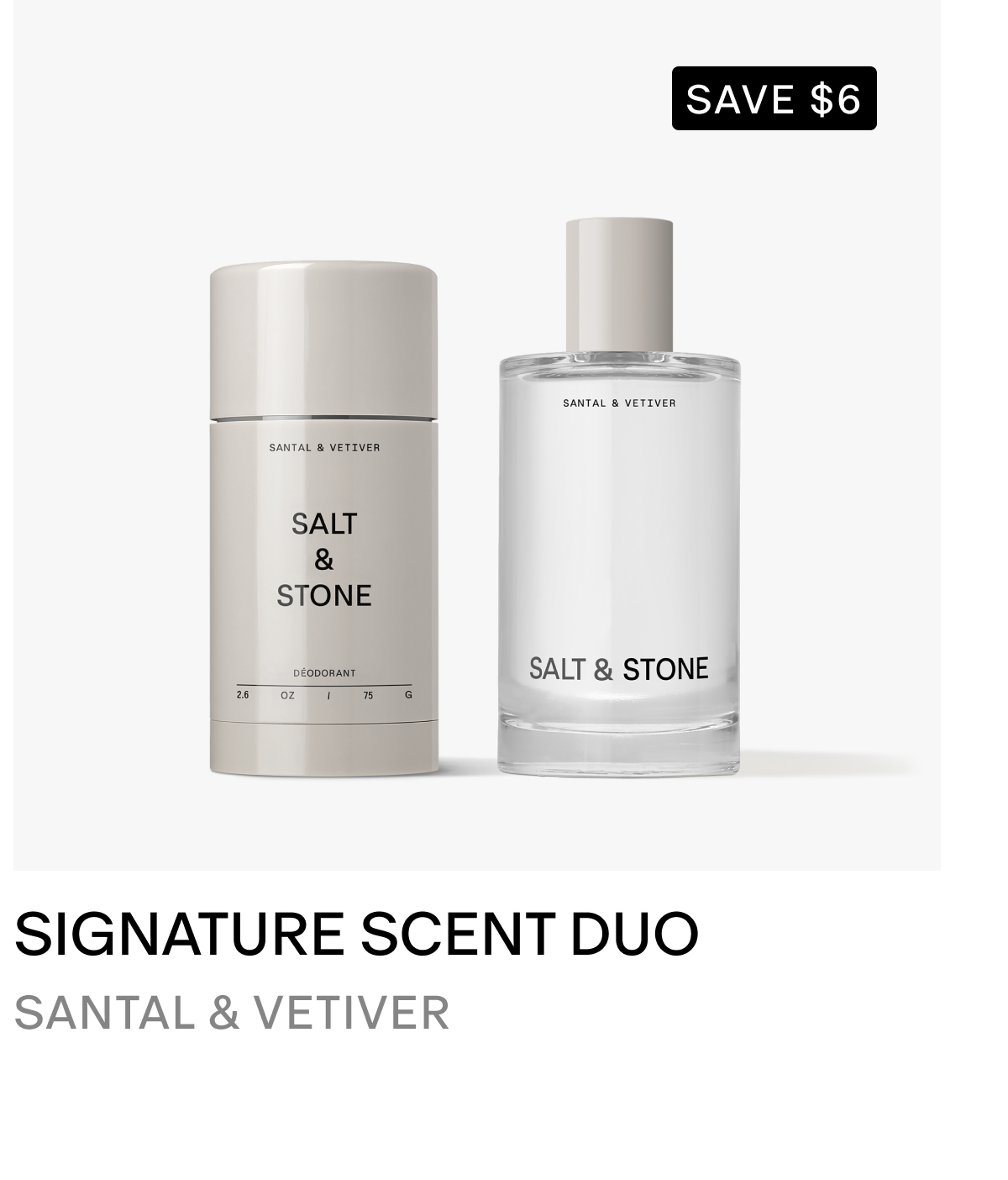 Signature Scent Duo - Santal & Vetiver
