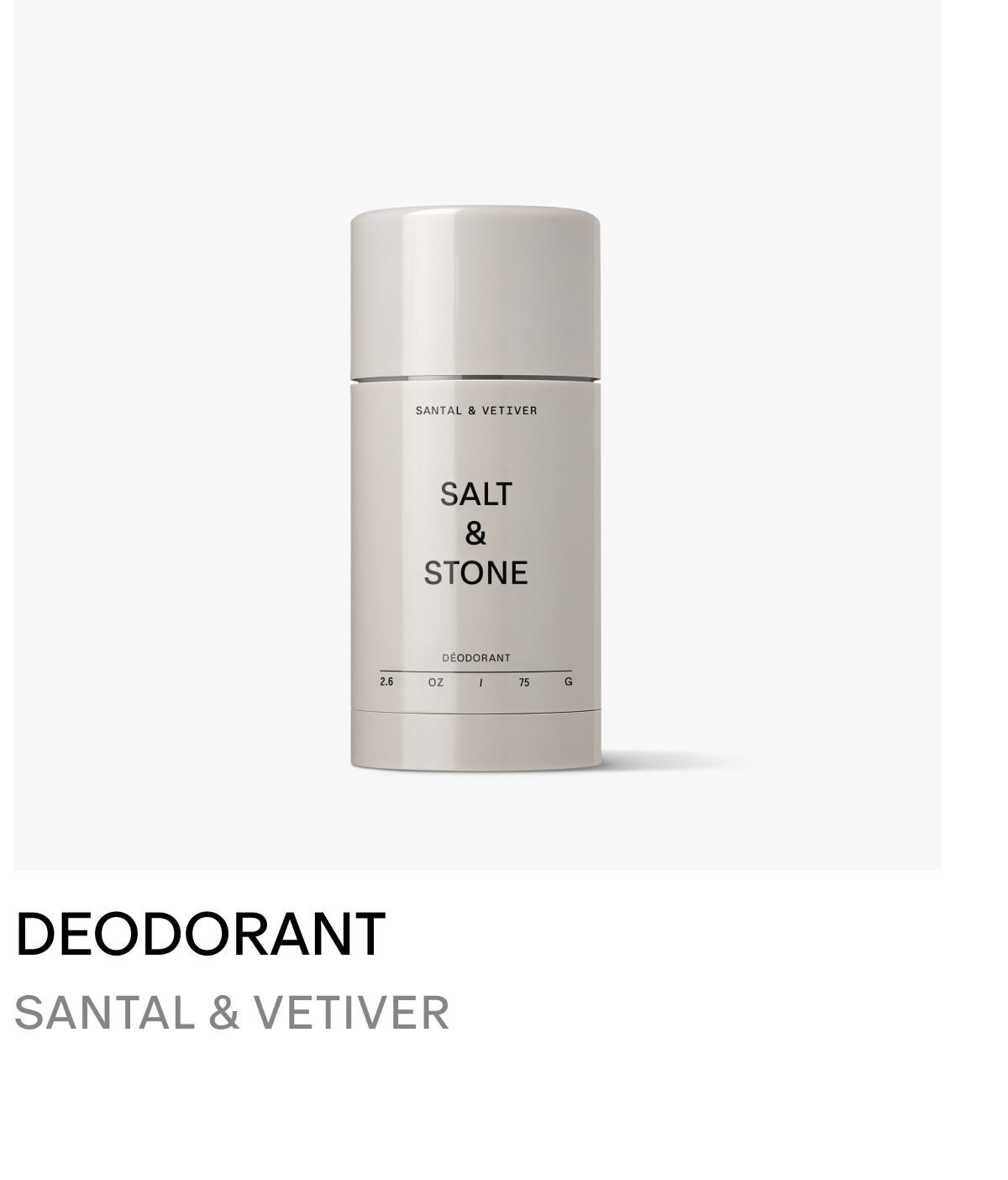 Deodroant - Santal & Vetiver