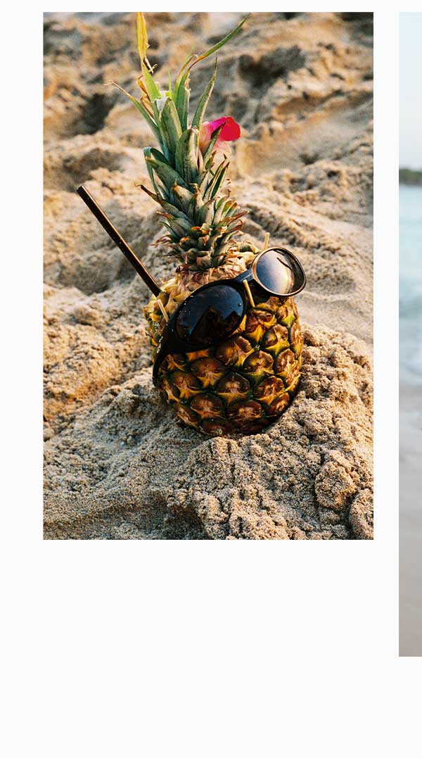 Pineapple with sunglasses