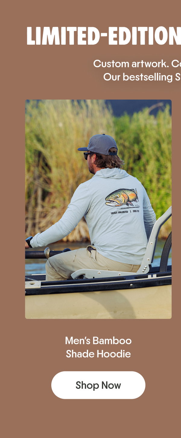 Shop the Free Fly x Trout Unlimited Men's Bamboo Shade Hoodie