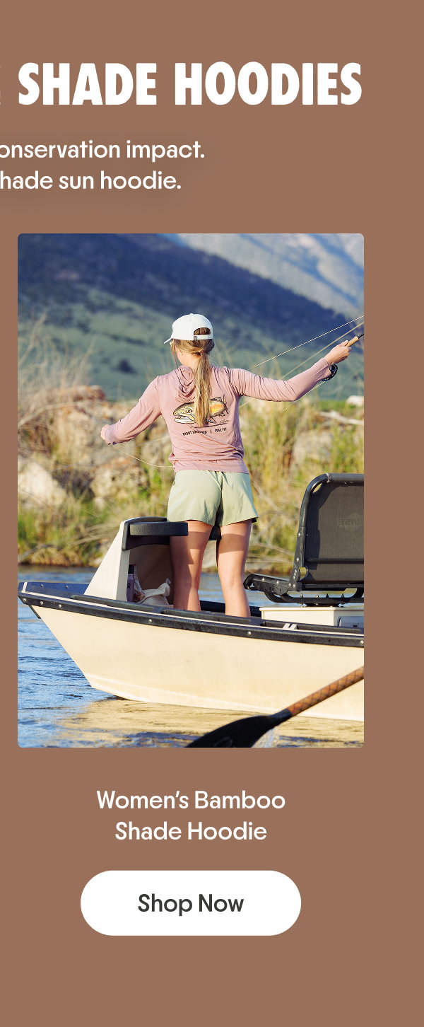 Shop the Free Fly x Trout Unlimited Women's Bamboo Shade Hoodie