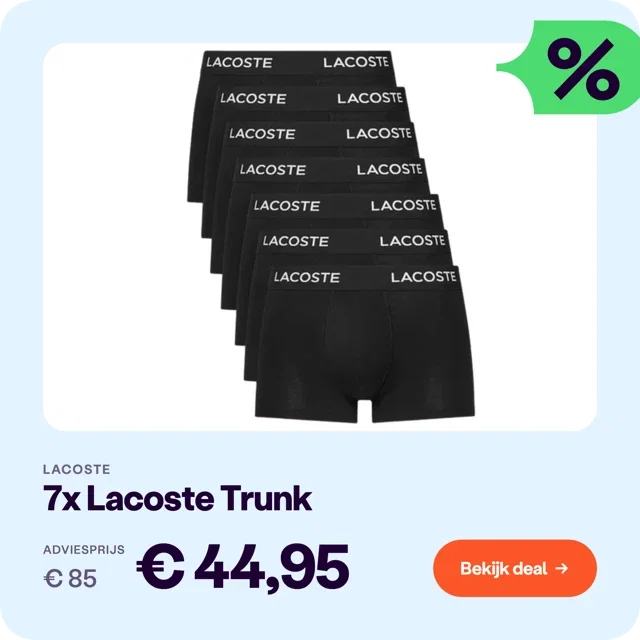 7x Lacoste Trunk Heren
