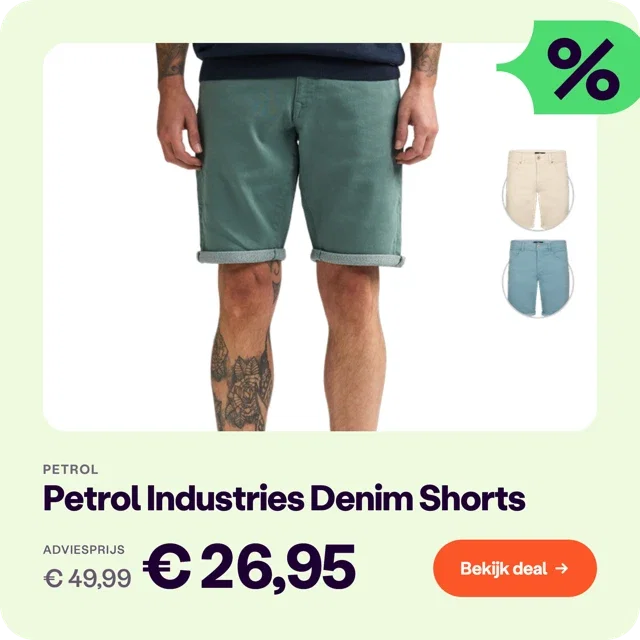 Petrol Industries Denim Shorts Heren