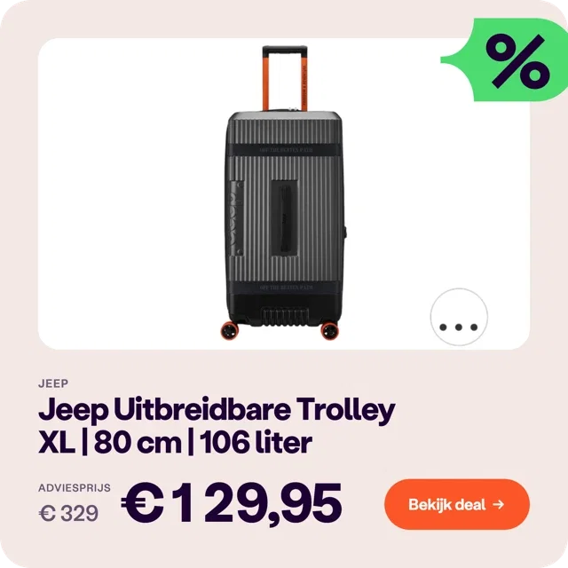 Jeep Uitbreidbare Trolley XL 106 Liter