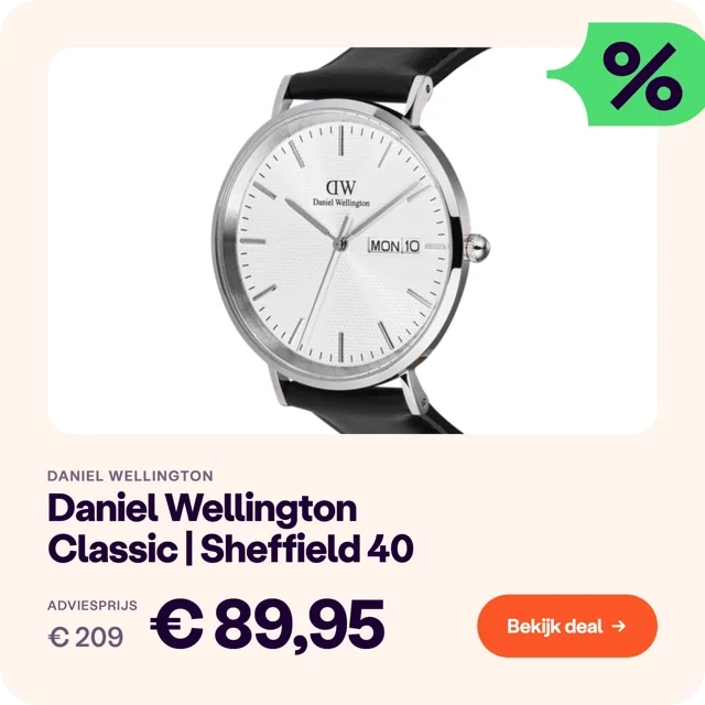 Daniel Wellington Classic Date Sheffield 40 Day Display