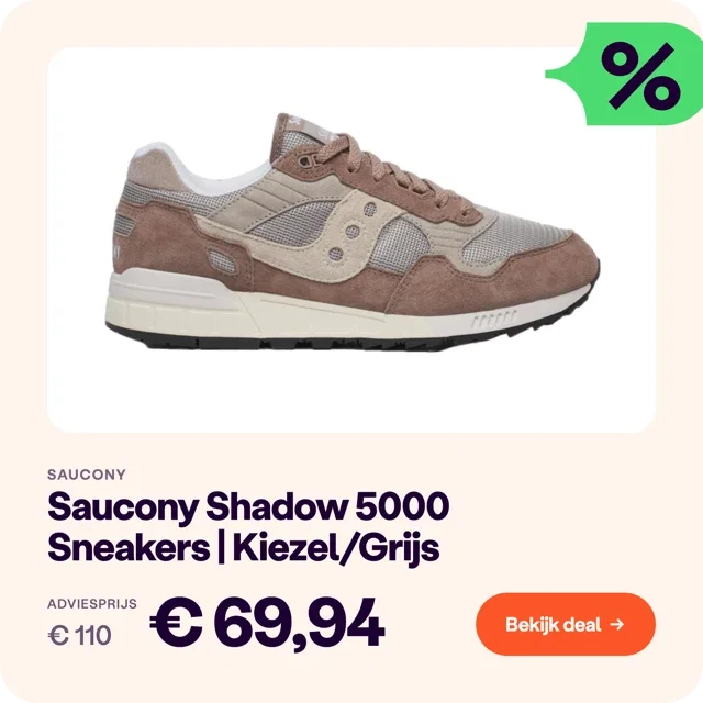 Saucony Shadow 5000 Sneakers Unisex Kiezel Grijs
