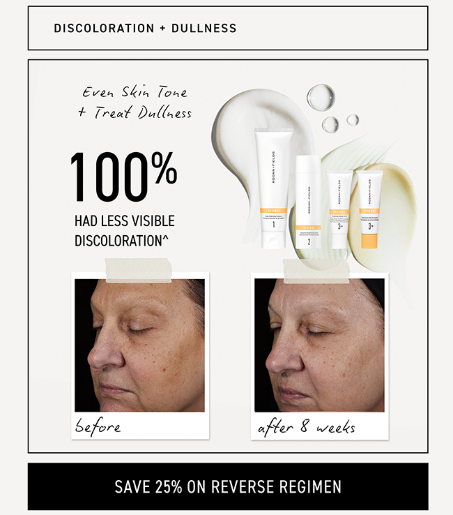 Shop Now & Save 25% On Reverse Regimen. 