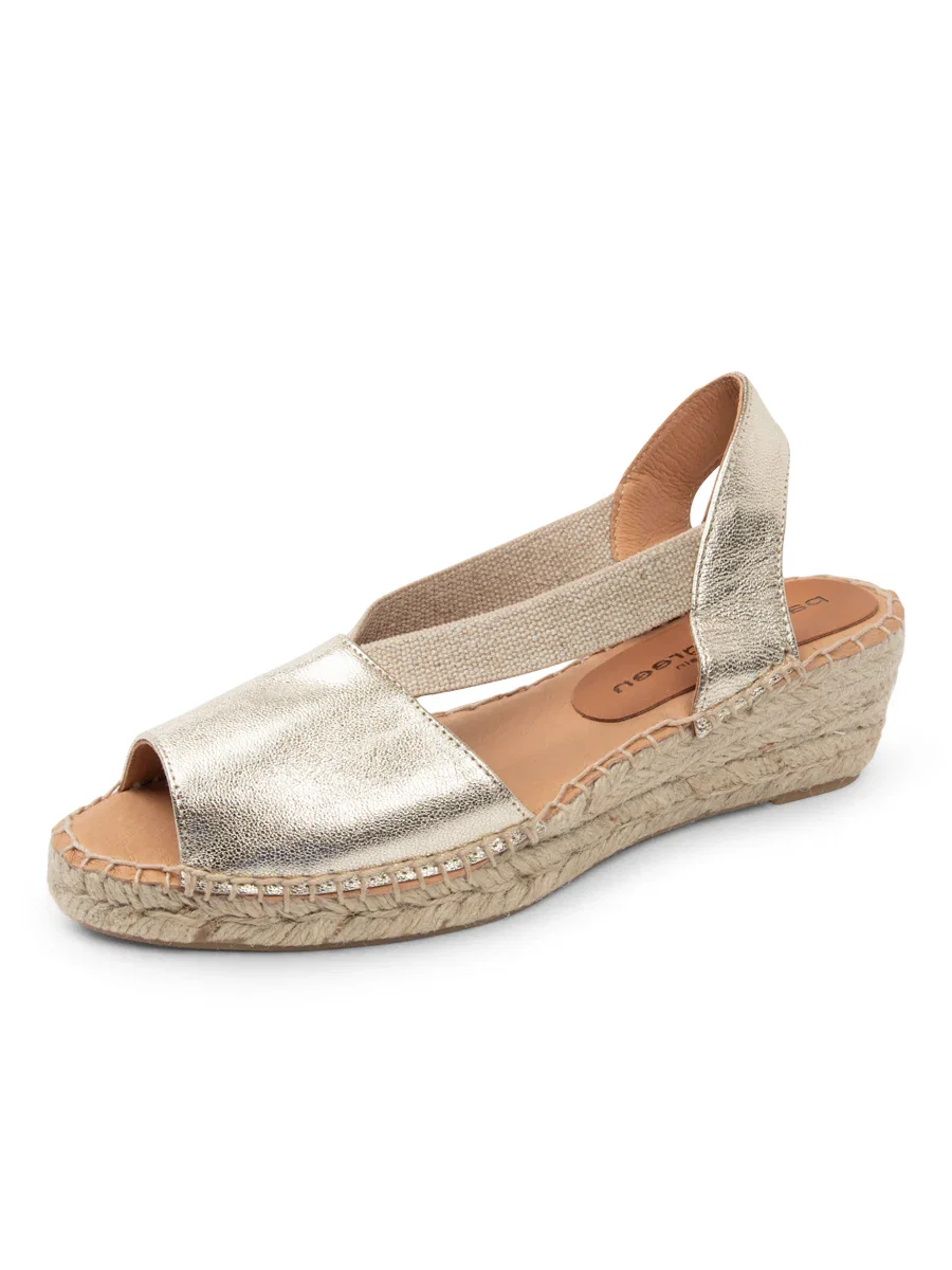 Image of Gracie Peep Toe Elastic Espadrille