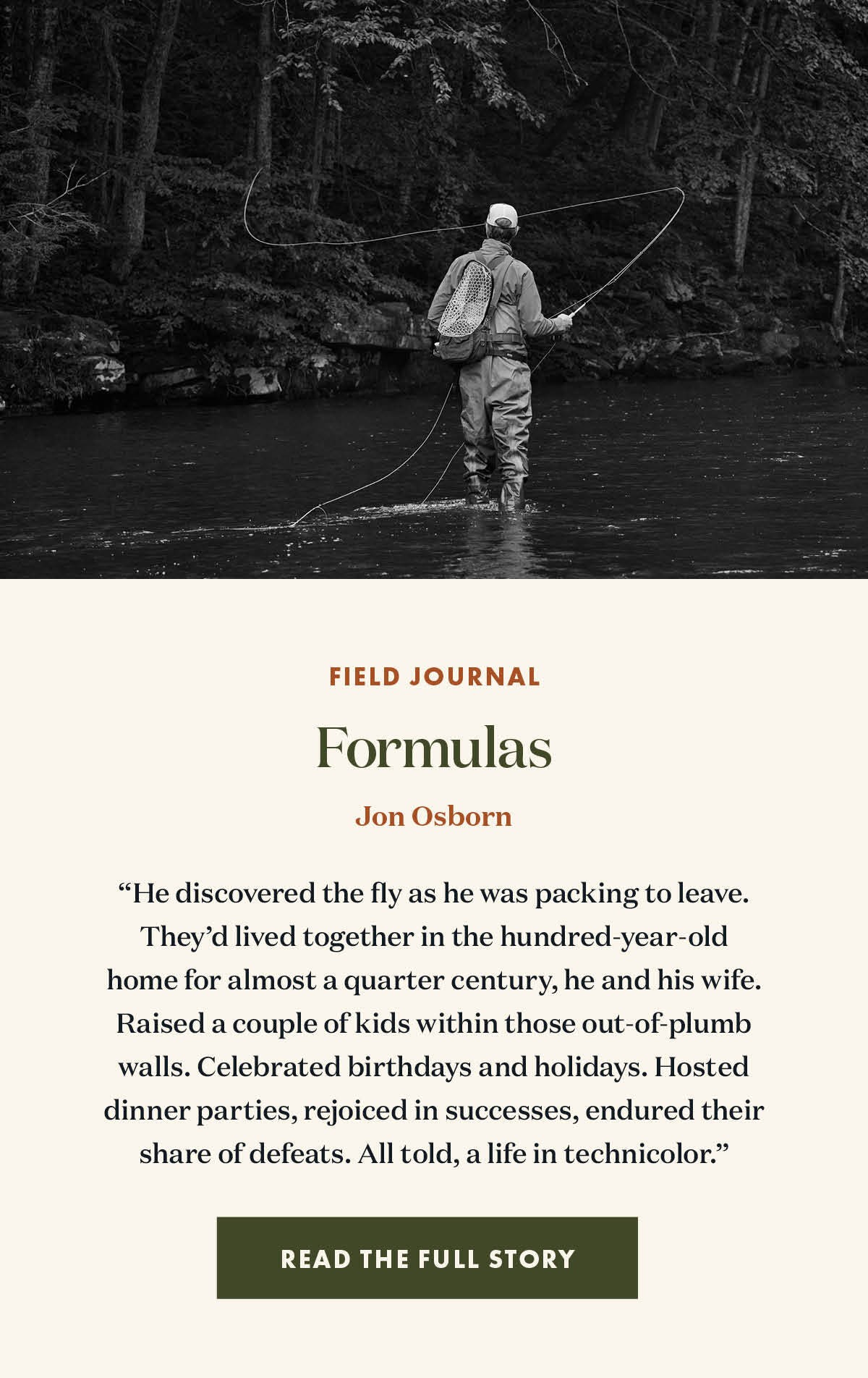 Field Journal: Formulas