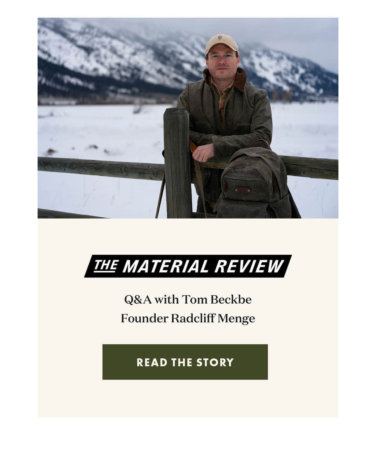 The Material Review: Q&A with Radcliff Menge