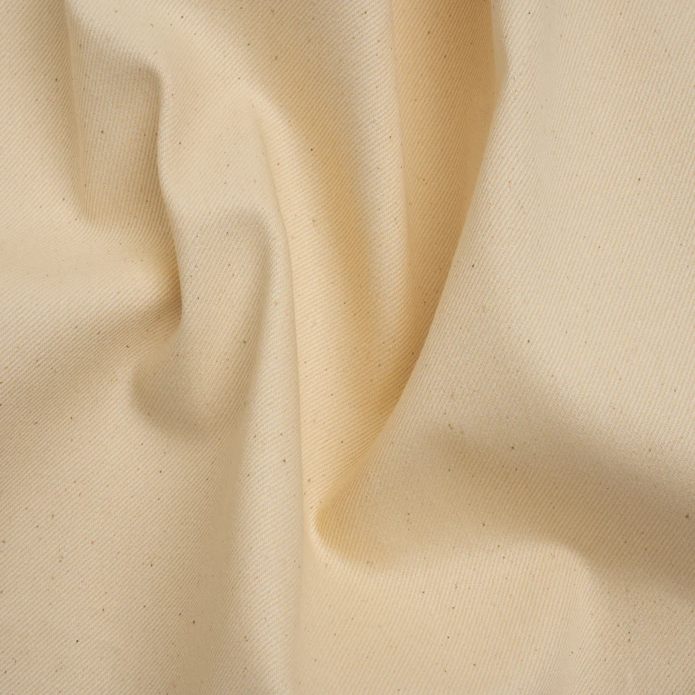 Image of Organic Cotton Denim Twill by Rag & Bone - Natural Ecru - Designer Deadstock Made in Italy