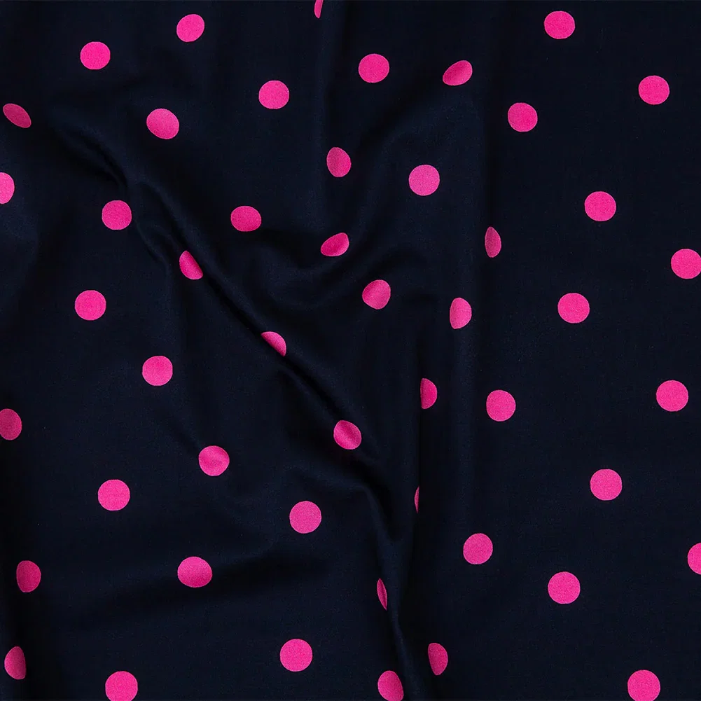 Image of Mood Exclusive Night Sky and Pink Let's Bounce Stretch Cotton Sateen