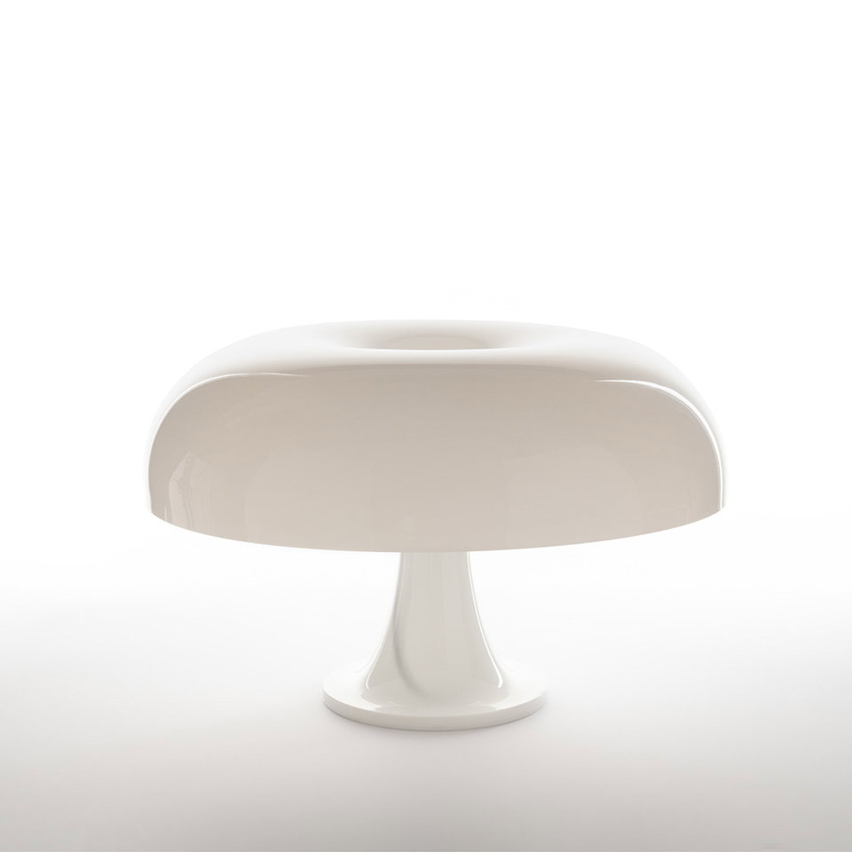 Artemide Nesso vintage table lamp in white finish