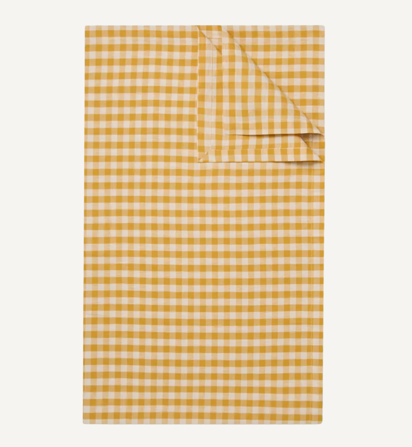 Honey Gingham Linen Blend Tablecloth