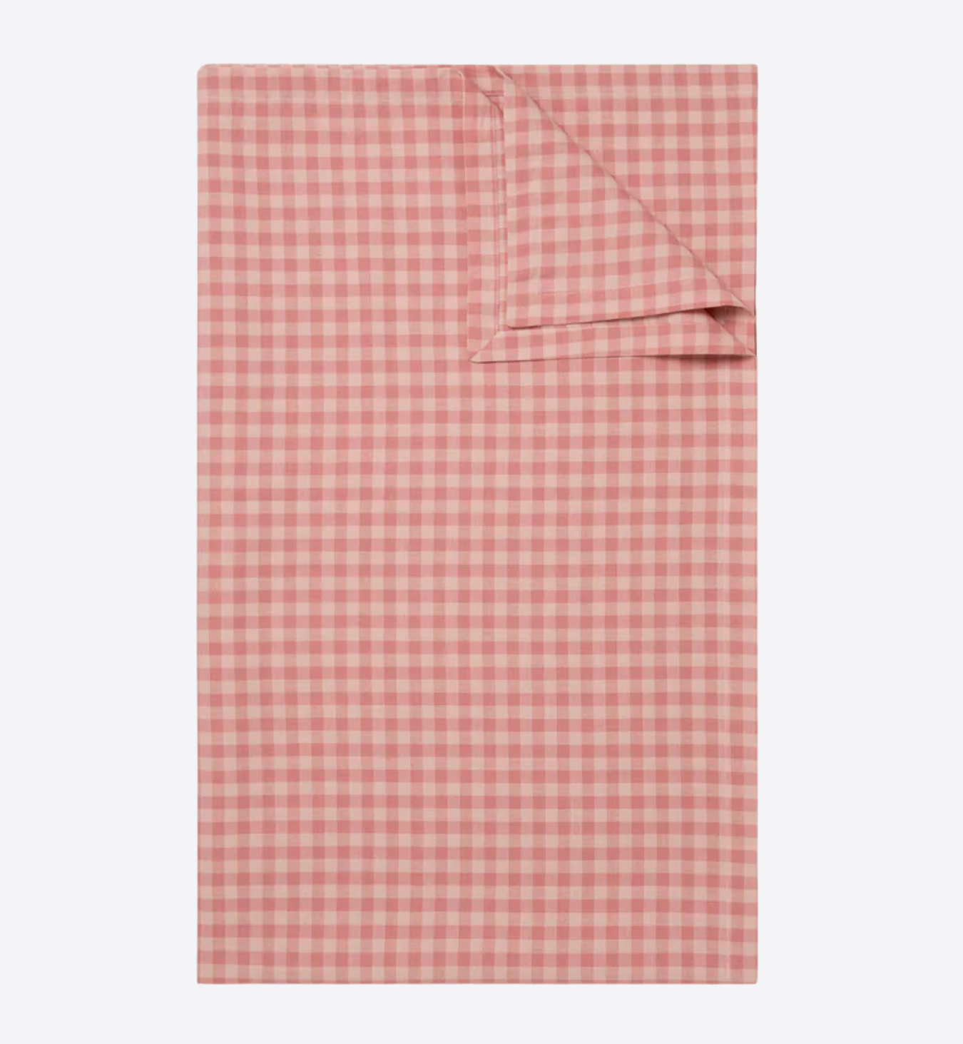 Dusty Pink & Rose Gingham Linen Blend Tablecloth