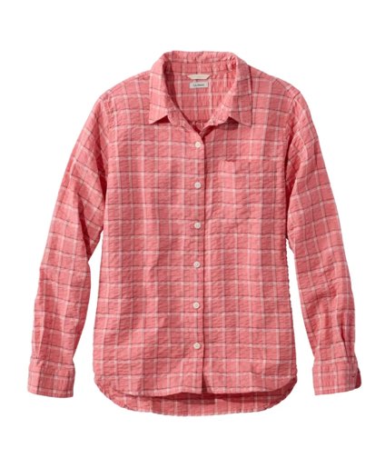 Women's Bean's Seacoast Seersucker Big Shirt