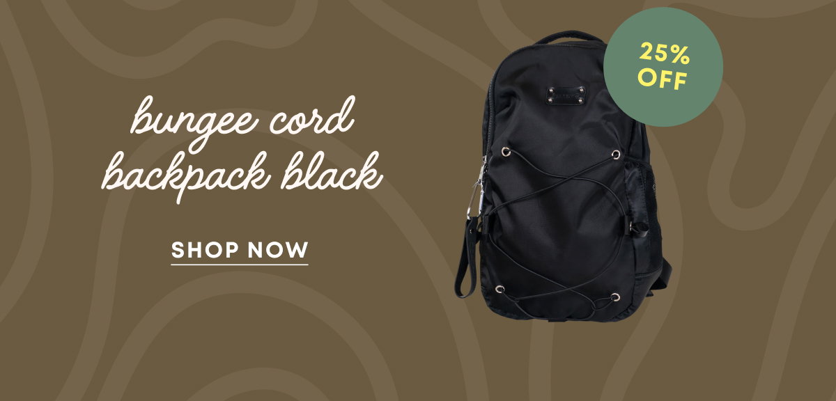 Bungee Cord Backpack Black