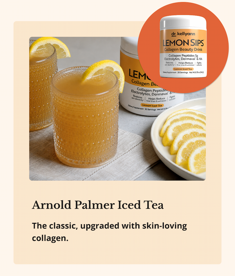 Arnold Palmer Iced Tea The classic, upgraded with skin-loving collagen.