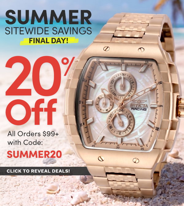 INV-50241 | Extra 20% Off All Orders $99+ with Code: SUMMER20 at Checkout
