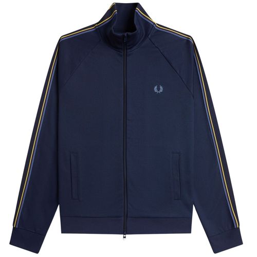 Fred Perry Tramline Tape Track Jacket - Tennis Blue