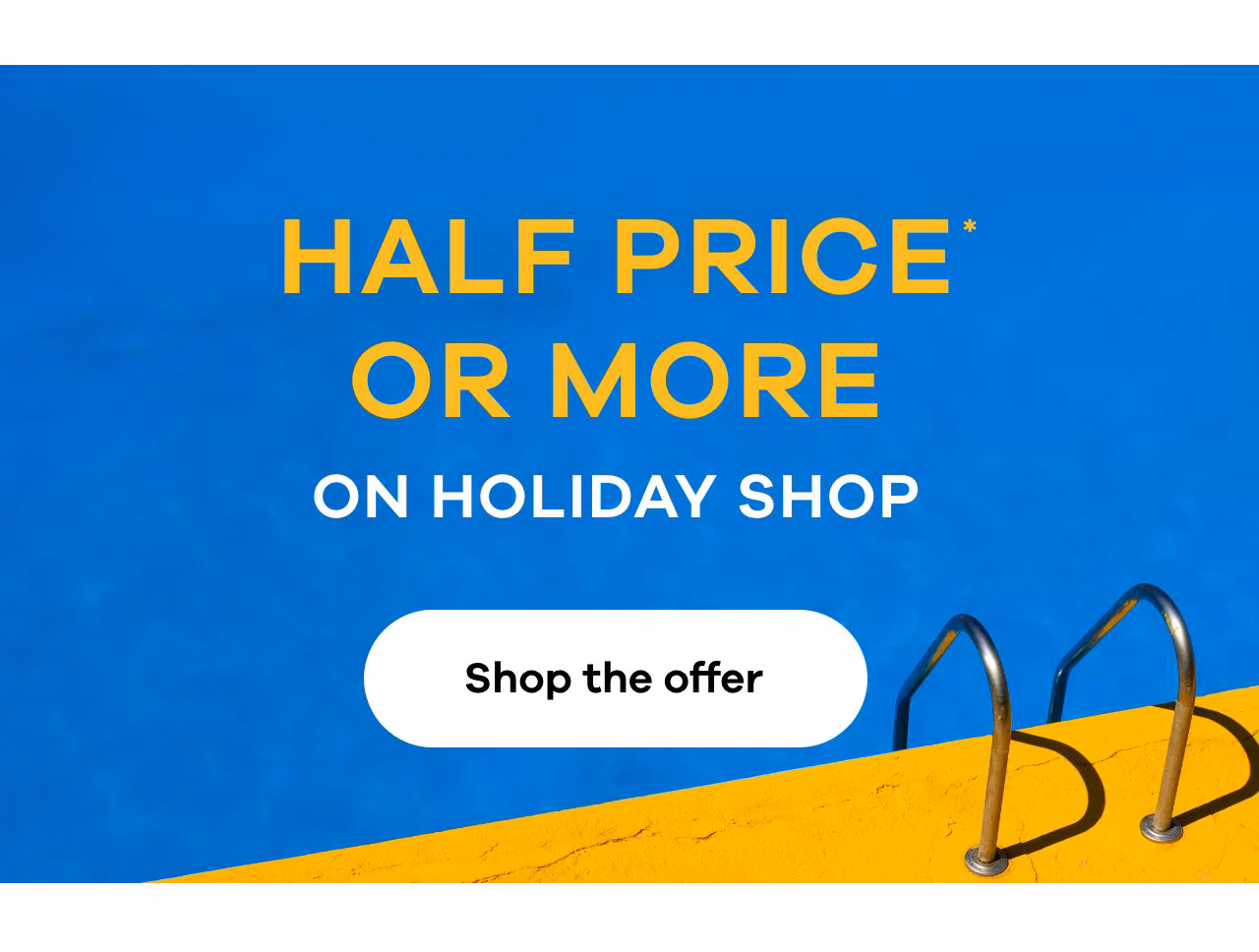 Half price or more on holiday shop