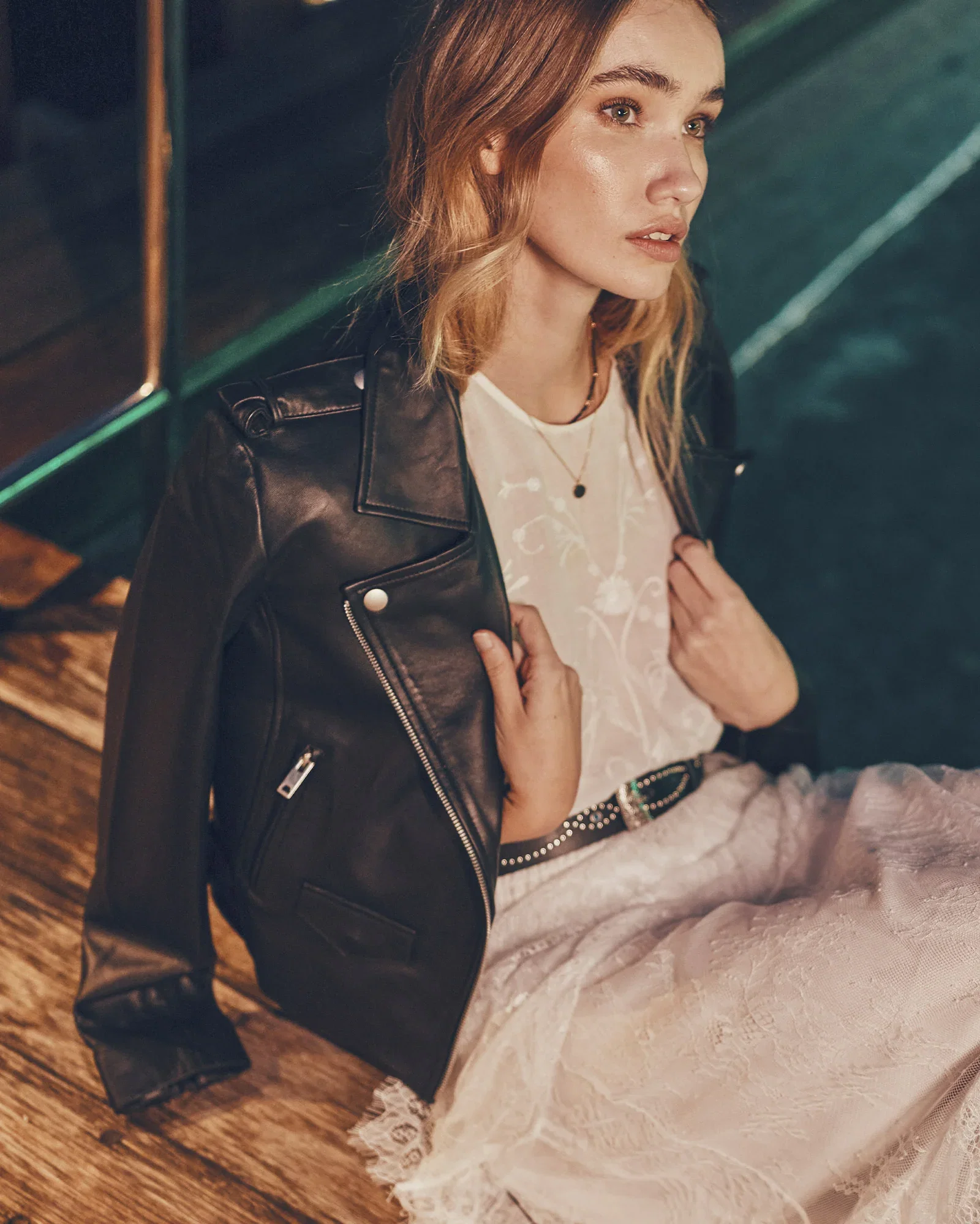 Image of Just Friends Leather Jacket - Black
