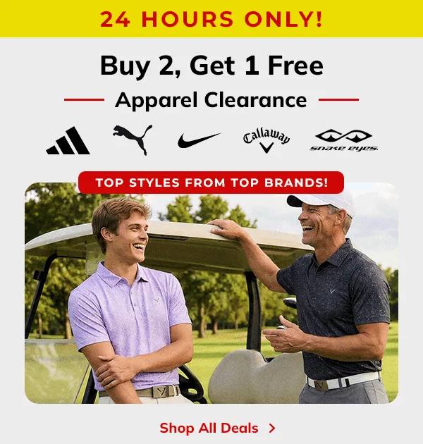 BUY 2, GET 1 FREE APPAREL - Shop NOW!