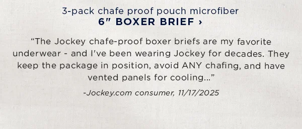 shop 3-pack chafe proof pouch microfiber boxer brief / consumer review