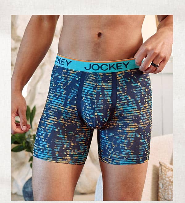 chafe proof pouch boxer brief image on model