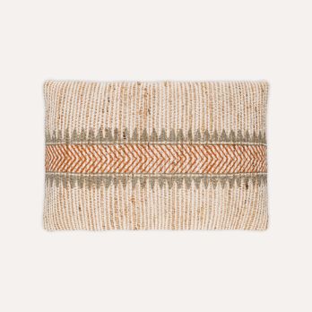 Zairya Jute & Cotton Cushion Cover