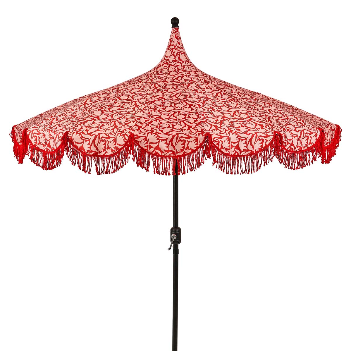 Image of Mica Decorations Kelly Parasol met Draagtas - Stokparasol 238 x Ø235 cm - Tuin of Balkonparasol - Polyester, Staal - Rood